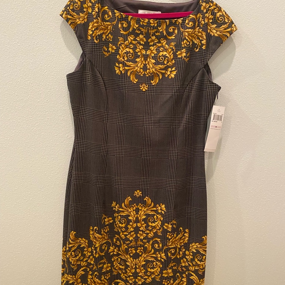 London Times. Grey dress. Size 6